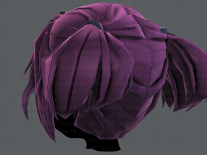 3d hair style for girl v72 3D 모델