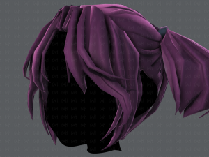 3d hair style for girl v72 3D 모델