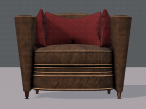 armchair low and hi 3D Model