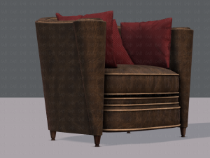 armchair low and hi 3D Model