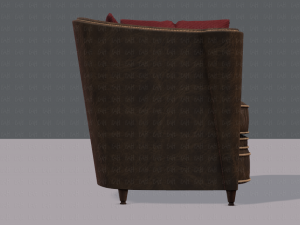 armchair low and hi 3D Model