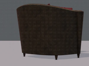 armchair low and hi 3D Model