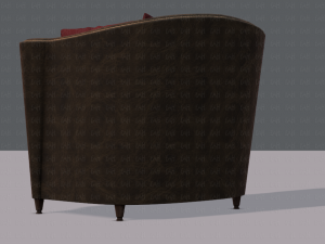 armchair low and hi 3D Model