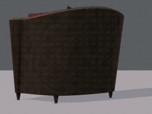 armchair low and hi 3D Model