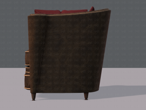 armchair low and hi 3D Model