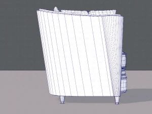 armchair low and hi 3D Model