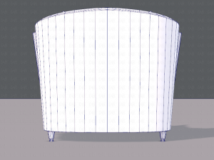 armchair low and hi 3D Model