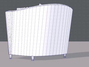 armchair low and hi 3D Model