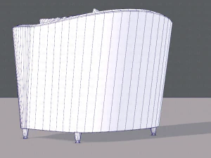 armchair low and hi 3D Model