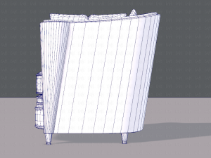 armchair low and hi 3D Model