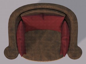 armchair low and hi 3D Model
