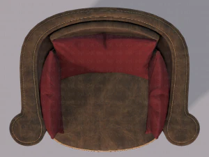armchair low and hi 3D Model