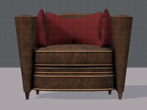 armchair low and hi 3D Model