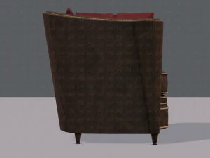armchair low and hi 3D Model