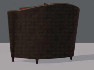 armchair low and hi 3D Model