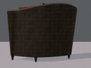 armchair low and hi 3D Model