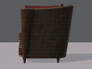 armchair low and hi 3D Model