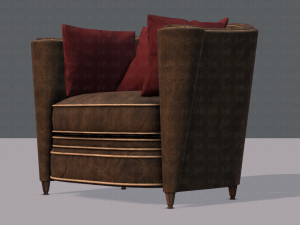 armchair low and hi 3D Model