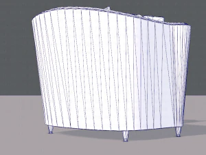 armchair low and hi 3D Model