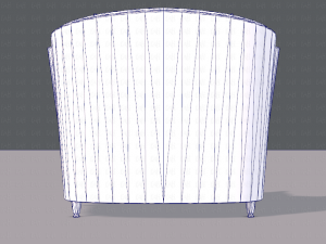 armchair low and hi 3D Model