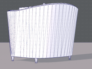 armchair low and hi 3D Model