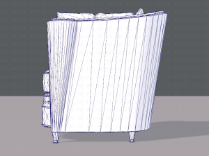 armchair low and hi 3D Model