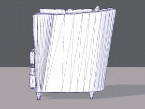 armchair low and hi 3D Model