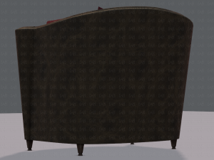 armchair low and hi 3D Model