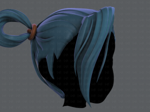 3d hair style for girl v73 3D Model