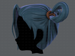 3d hair style for girl v73 3D Model