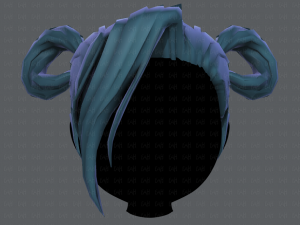 3d hair style for girl v73 3D Model