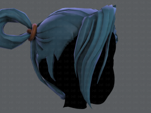 3d hair style for girl v73 3D Model