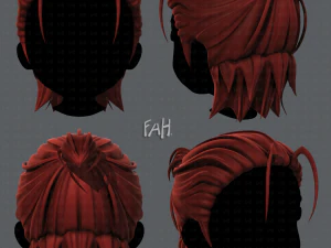 3d hair style for boy v61 3D Model