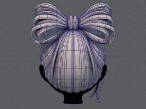 3d hair style for girl v74 3D 모델