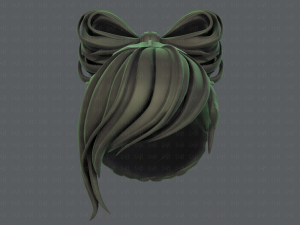 3d hair style for girl v74 3D 모델