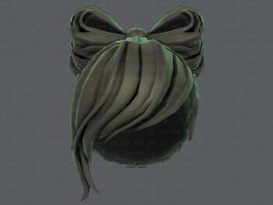 3d hair style for girl v74 3D 모델