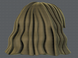 3d hair style for girl v75 Modello 3D