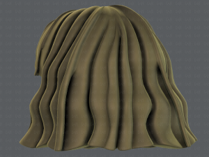 3d hair style for girl v75 Modello 3D