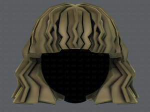 3d hair style for girl v75 Modello 3D