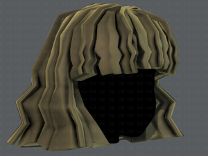 3d hair style for girl v75 Modello 3D