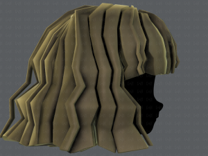3d hair style for girl v75 Modello 3D