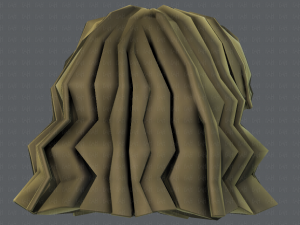 3d hair style for girl v75 Modello 3D