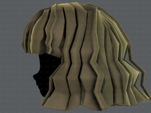 3d hair style for girl v75 Modello 3D
