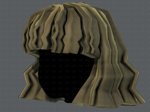 3d hair style for girl v75 Modello 3D