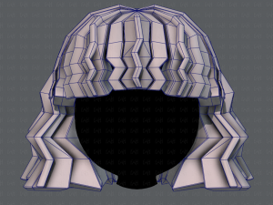 3d hair style for girl v75 Modello 3D