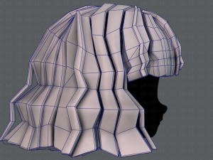 3d hair style for girl v75 Modello 3D