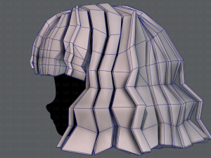 3d hair style for girl v75 Modello 3D