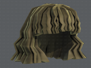 3d hair style for girl v75 Modello 3D