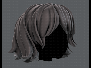 3d hair style for girl v76 Model 3D