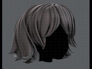 3d hair style for girl v76 3D Model